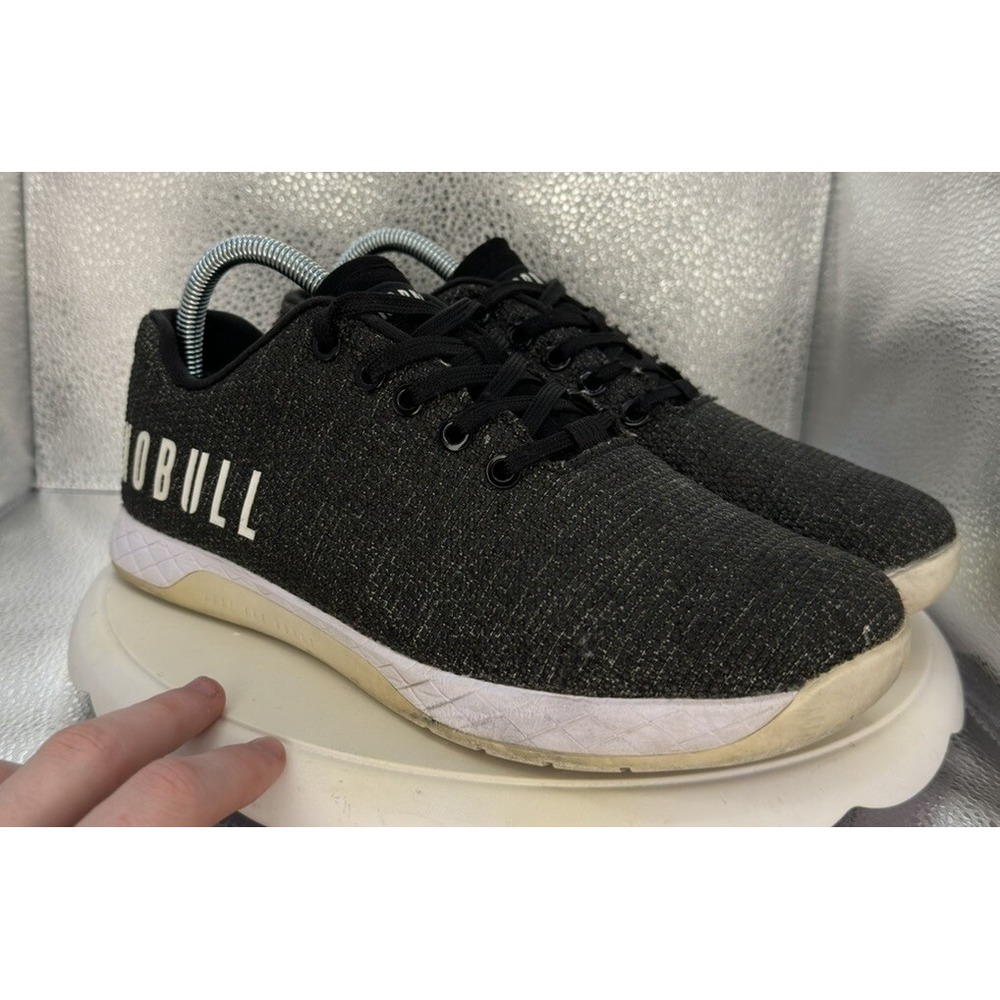 NoBull Shoes Women Classic Heather Black Trainers CrossfitSneakers Size 8.5/7Men
